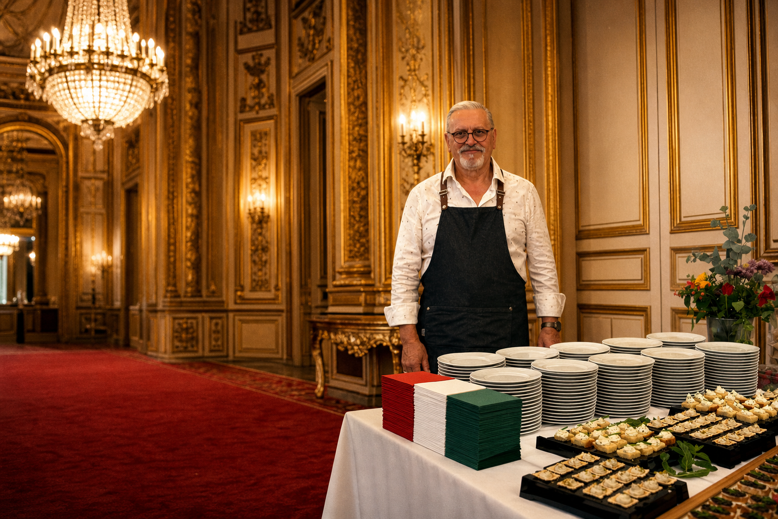 Chef Domenico at the Italian Embassy, Berlin